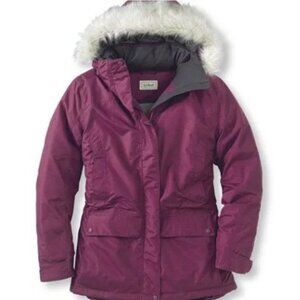 NWT LL Bean Baxter State Parka Women's Winter Pink Insulated Jacket Size S